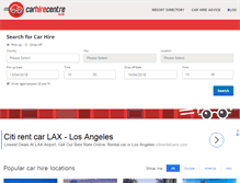 Tablet Screenshot of car-hire-centre.co.uk